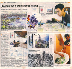 10001 Sydney - Painted in 2010 at age 16 - Print on A2 Fine Art Paper (42x59.4cm/ 16.5x23.3") or A1 Fine Art Paper ( 59.4x84.1 cm) or A0 Fine Art Paper (84.1x118.9cm) - Limited Edition