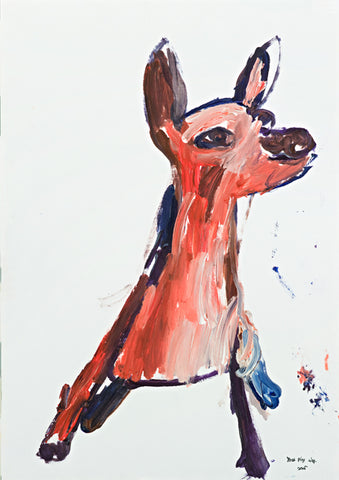 05424 Dog V - Painted at age 11 (2005) - Print on A3 Paper (29.7x42.0cm / 11.6"x 16.5") - Limited Edition