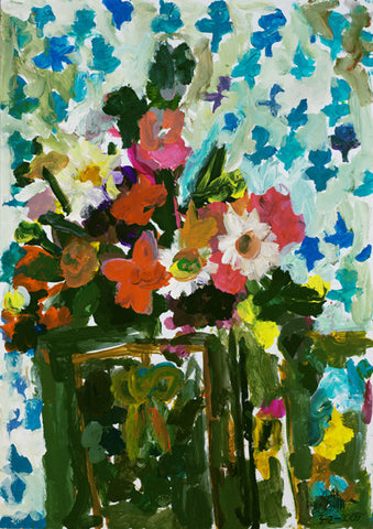 05501 Flowers - Painted at age 11