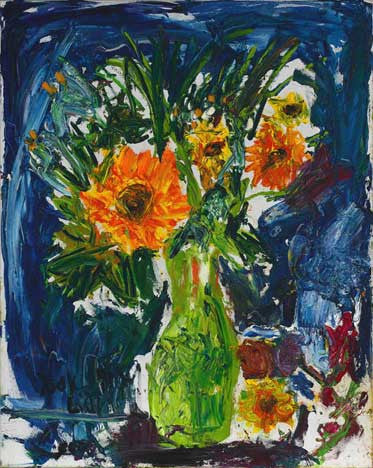 06501 Sunflowers IV - Painted at age 12 - Print on 24" Canvas - 20.8"x 25.9" (Limited Edition)
