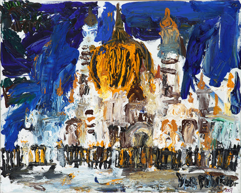 Original 07108 Mosque II- Painted in 2007 at the age of 13 - 60x75cm (23.6x29.5 inches)