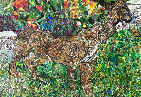 Origina 20402 Dog -  Painted in 2020 - 52x75cm (20.4x29.5 inches)